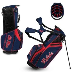 Team Effort NCAA Caddie Carry Hybrid Bag -Famous Golf Shop team effort ncaa caddie carry hybrid bag mississippi rebels itempicture