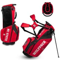 Team Effort NCAA Caddie Carry Hybrid Bag -Famous Golf Shop team effort ncaa caddie carry hybrid bag nc state wolfpack itempicture