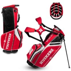 Team Effort NCAA Caddie Carry Hybrid Bag -Famous Golf Shop team effort ncaa caddie carry hybrid bag nebraska cornhuskers itempicture