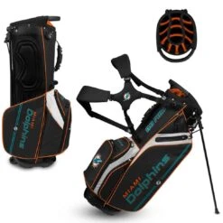 Team Effort NFL Caddie Carry Hybrid Bag -Famous Golf Shop team effort nfl caddie carry hybrid bag miami dolphins itempicture