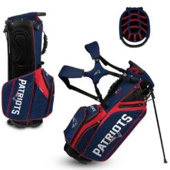 Team Effort NFL Caddie Carry Hybrid Bag -Famous Golf Shop team effort nfl caddie carry hybrid bag new england patriots itempicture