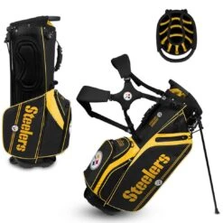 Team Effort NFL Caddie Carry Hybrid Bag -Famous Golf Shop team effort nfl caddie carry hybrid bag pittsburgh steelers itempicture