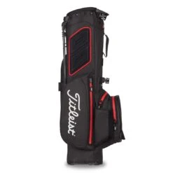 Titleist 2022 Players 4 StaDry Stand Bag -Famous Golf Shop titleist 2021 players 4 staydry stand bag black black red back