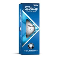 Titleist Tour Soft White Personalized Golf Balls -Famous Golf Shop titleist 2022 tour soft white golf balls sleeve itempicture