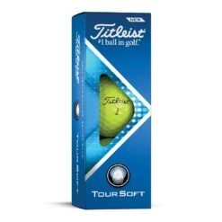 Titleist Tour Soft Yellow Personalized Golf Balls 10 Titleist Tour Soft Yellow Personalized Golf Balls -Famous Golf Shop titleist 2022 tour soft yellow golf balls sleeve itempicture