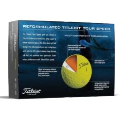 Titleist Tour Speed Yellow Personalized Golf Balls 9 Titleist Tour Speed Yellow Personalized Golf Balls -Famous Golf Shop titleist 2022 tour speed yellow golf balls back itempicture