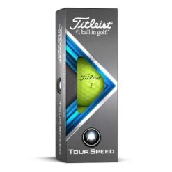 Titleist Tour Speed Yellow Golf Balls -Famous Golf Shop titleist 2022 tour speed yellow golf balls sleeve itempicture 1