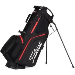 Titleist Hybrid 5 Stand Bag -Famous Golf Shop titleist 2023 hybrid 5 stand bag black black red hero itempicture