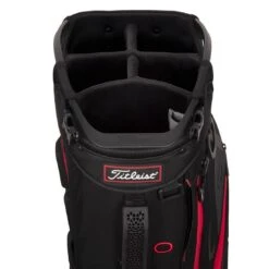 Titleist Hybrid 5 Stand Bag -Famous Golf Shop titleist 2023 hybrid 5 stand bag black black red top itempicture
