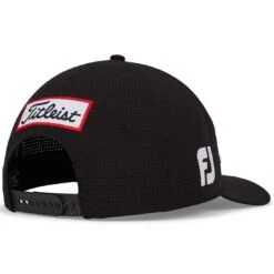 Titleist Tour Featherweight Hat -Famous Golf Shop titleist 2023 tour featherweight hat black white back itempicture
